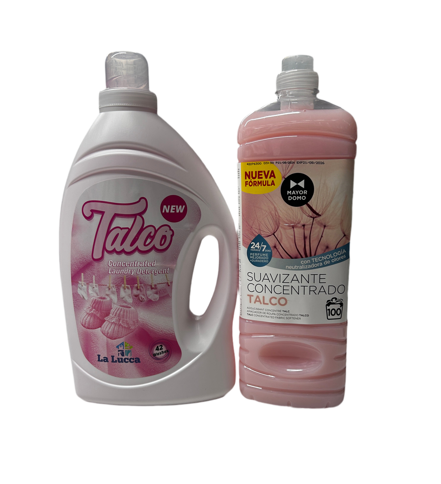La Lucca Talco Detergent 42 Washes & Talco Fabric Softener 100 Washes x 2 Items