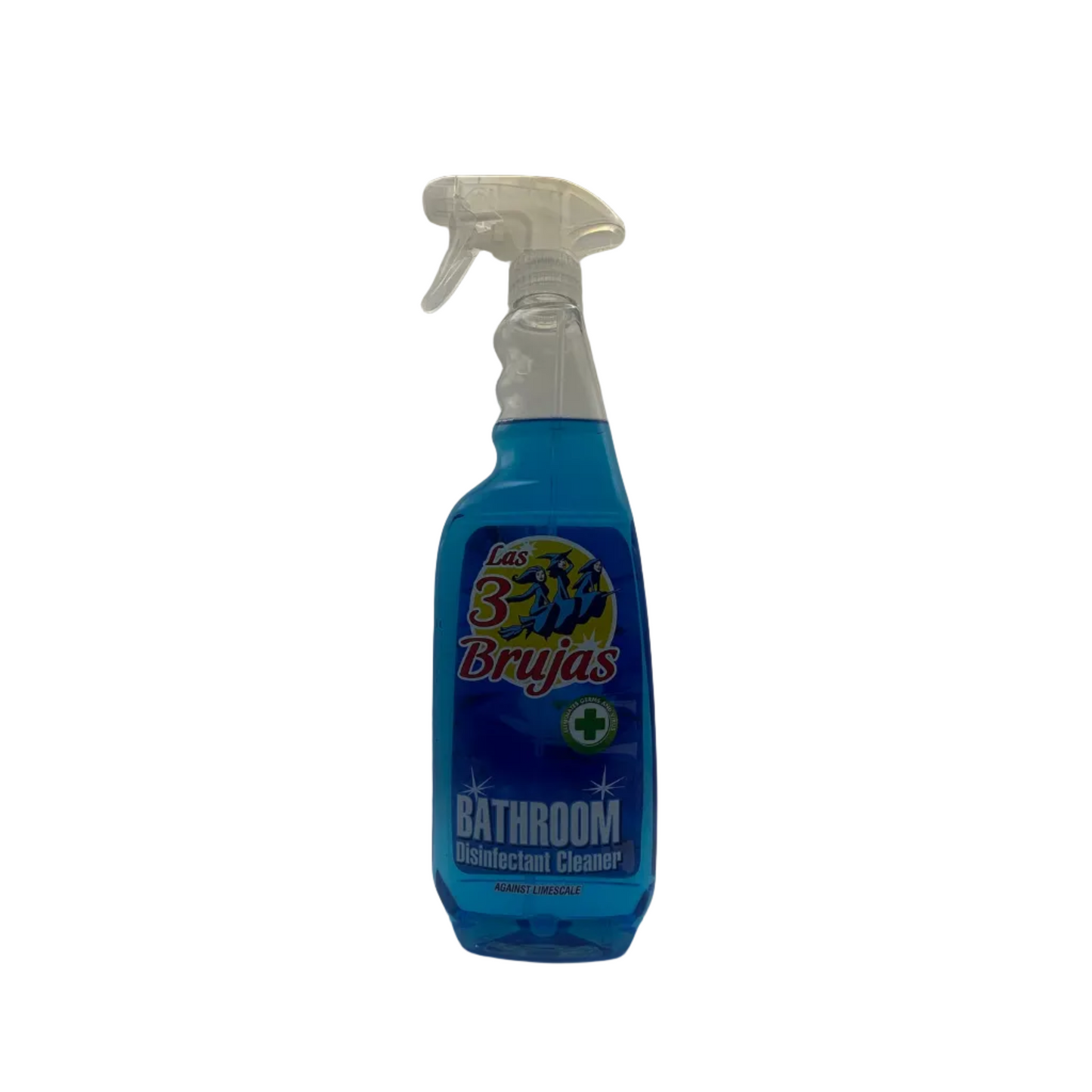 3 Witches Spanish Cleaning Bundle x 4 Items. Glass Cleaner, Multi Surface Cleaner, Bathroom Disinfectant & Limpiazul Disinfectant