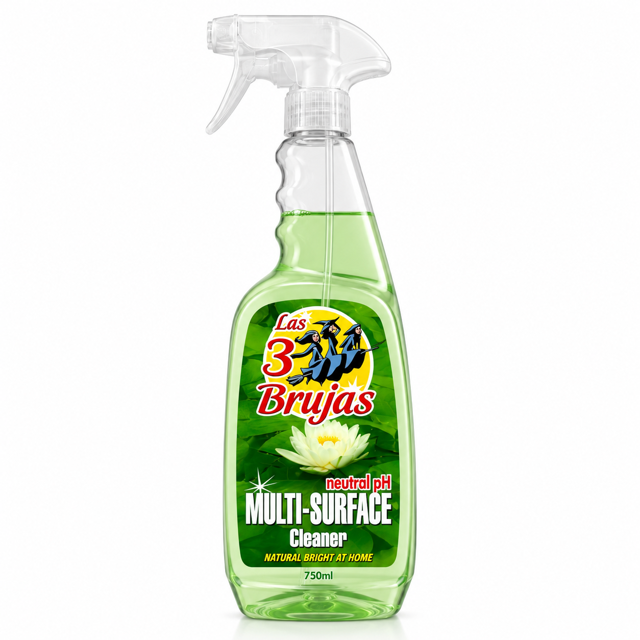 3 Witches Spanish Cleaning Bundle x 4 Items. Glass Cleaner, Multi Surface Cleaner, Bathroom Disinfectant & Limpiazul Disinfectant