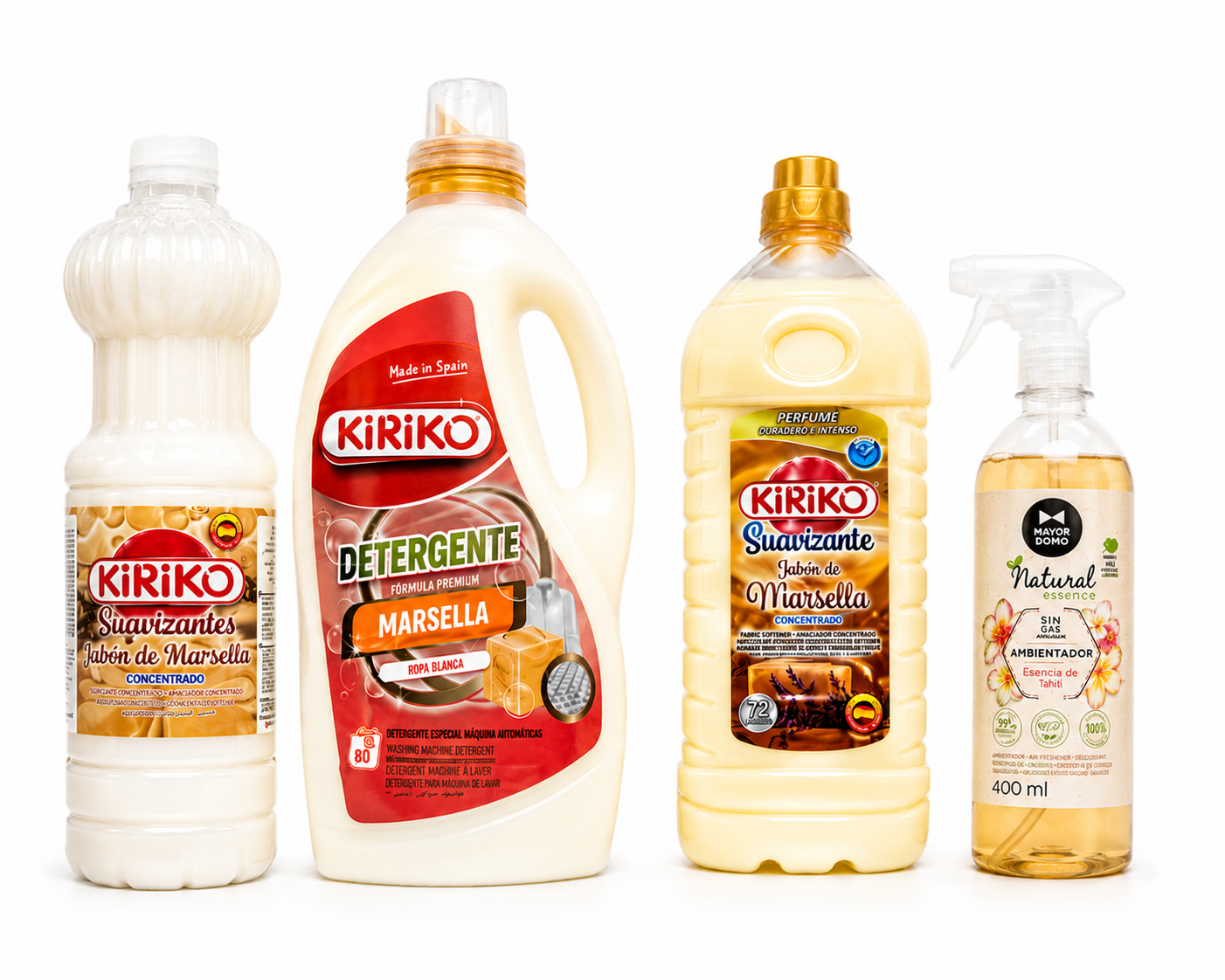 Kiriko Marsella Complete Home Bundle x 4 – Laundry Detergent, Softener, Floor Cleaner & Air Freshener