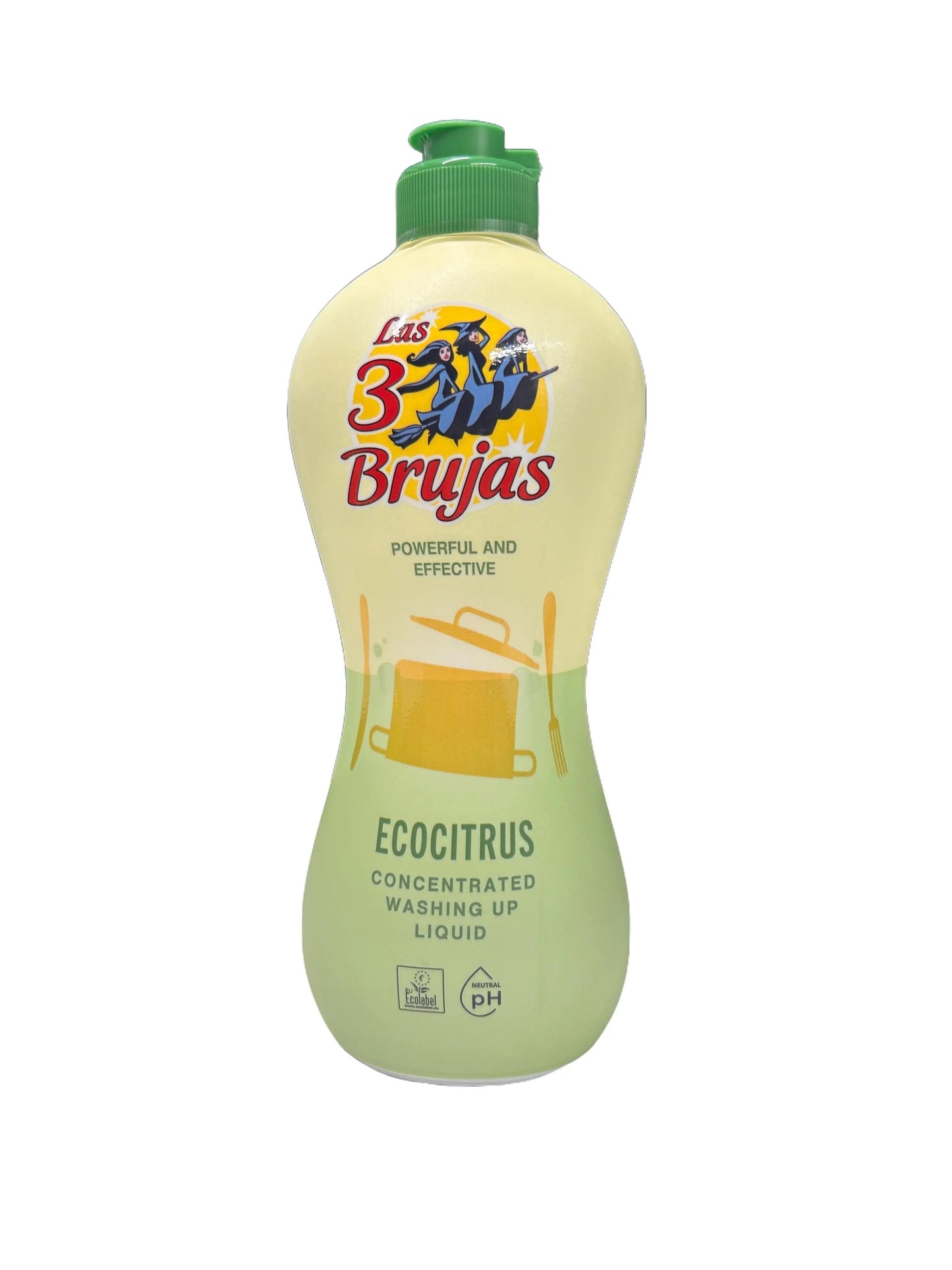 3 Witches/Brujas Concentrated Washing-Up Liquid Ecocitrus 500ml