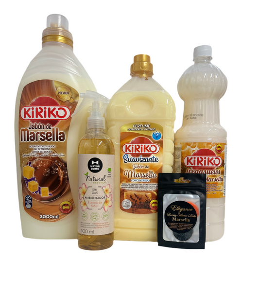 Marseille Spanish Concentrated Cleaning & Laundry Bundle x 5 items