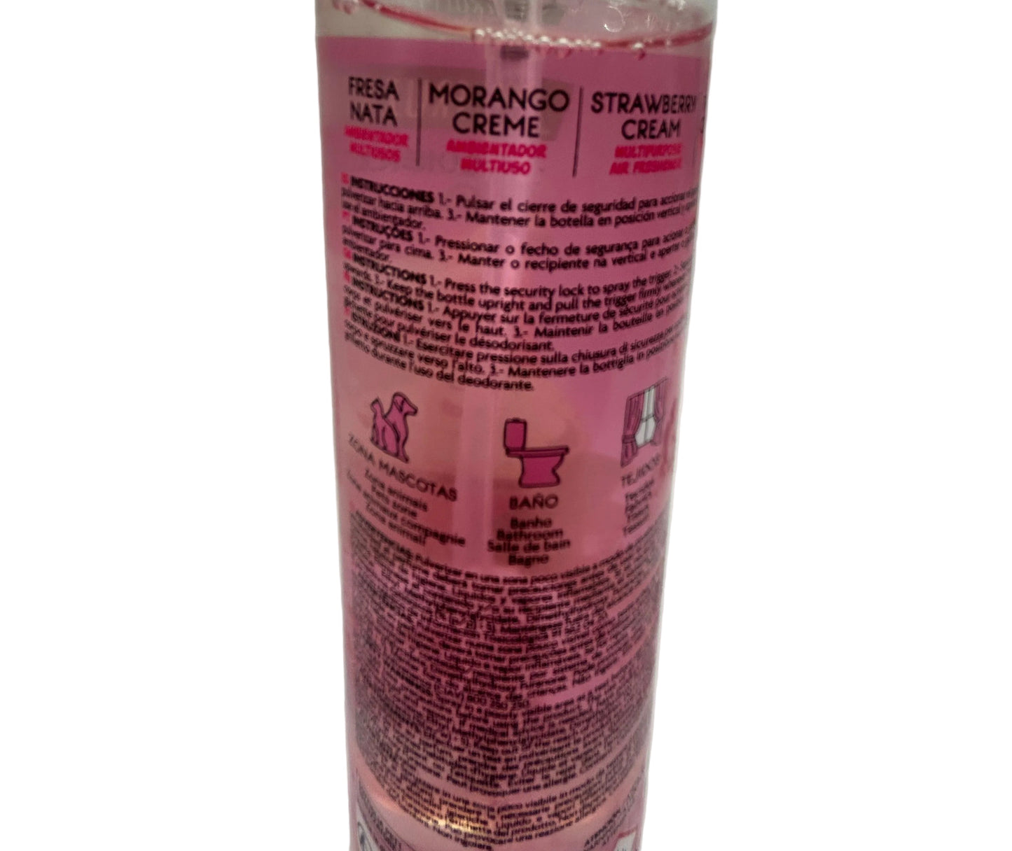 The Fruit Company Spanish Air & Fabric Fresheners - Choose Your Scent - 1 x 200ml Fragrance Spray - Non Aerosol - Strawberries & Cream or Coconut - Safe for Kids & Pets