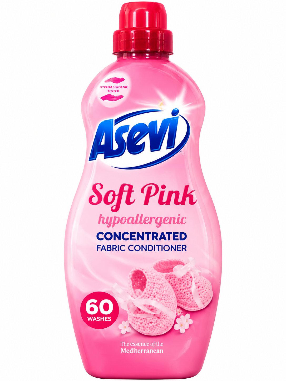 Asevi Soft Pink Hypoallergenic Concentrated Fabric Conditioner – 60 Washes