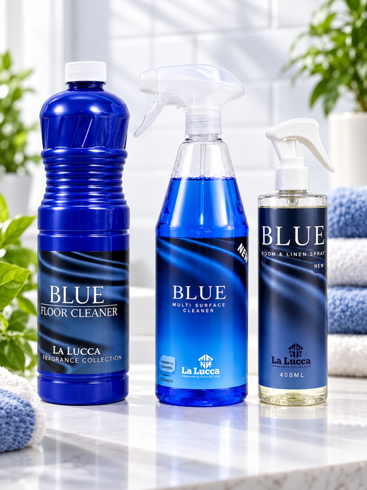 La Lucca Blue Home Fragrance & Cleaning Bundle x 3