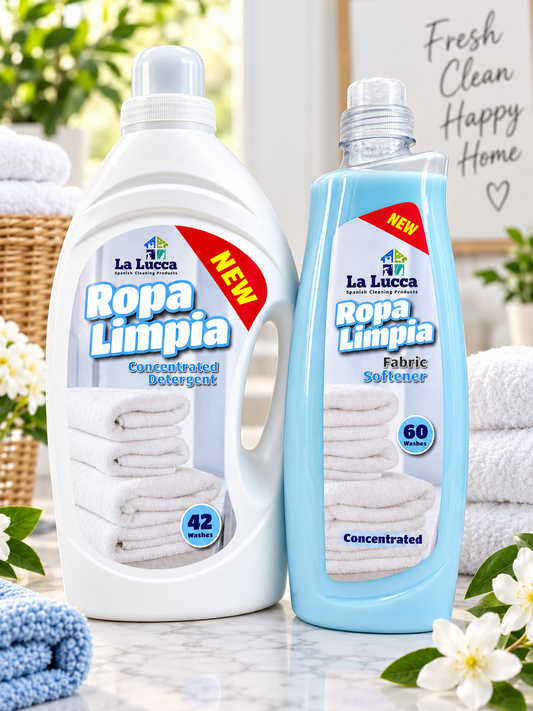 La Lucca Ropa Limpia Concentrated Laundry Detergent & Fabric Softener Bundle