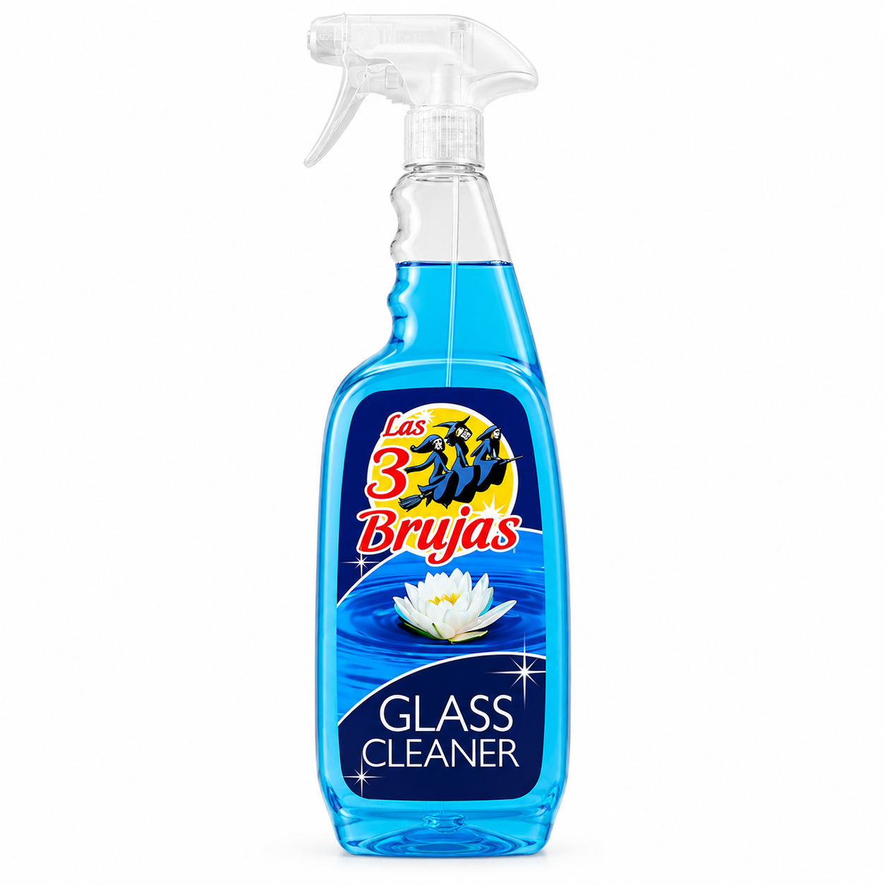 3 Witches Spanish Cleaning Bundle x 4 Items. Glass Cleaner, Multi Surface Cleaner, Bathroom Disinfectant & Limpiazul Disinfectant