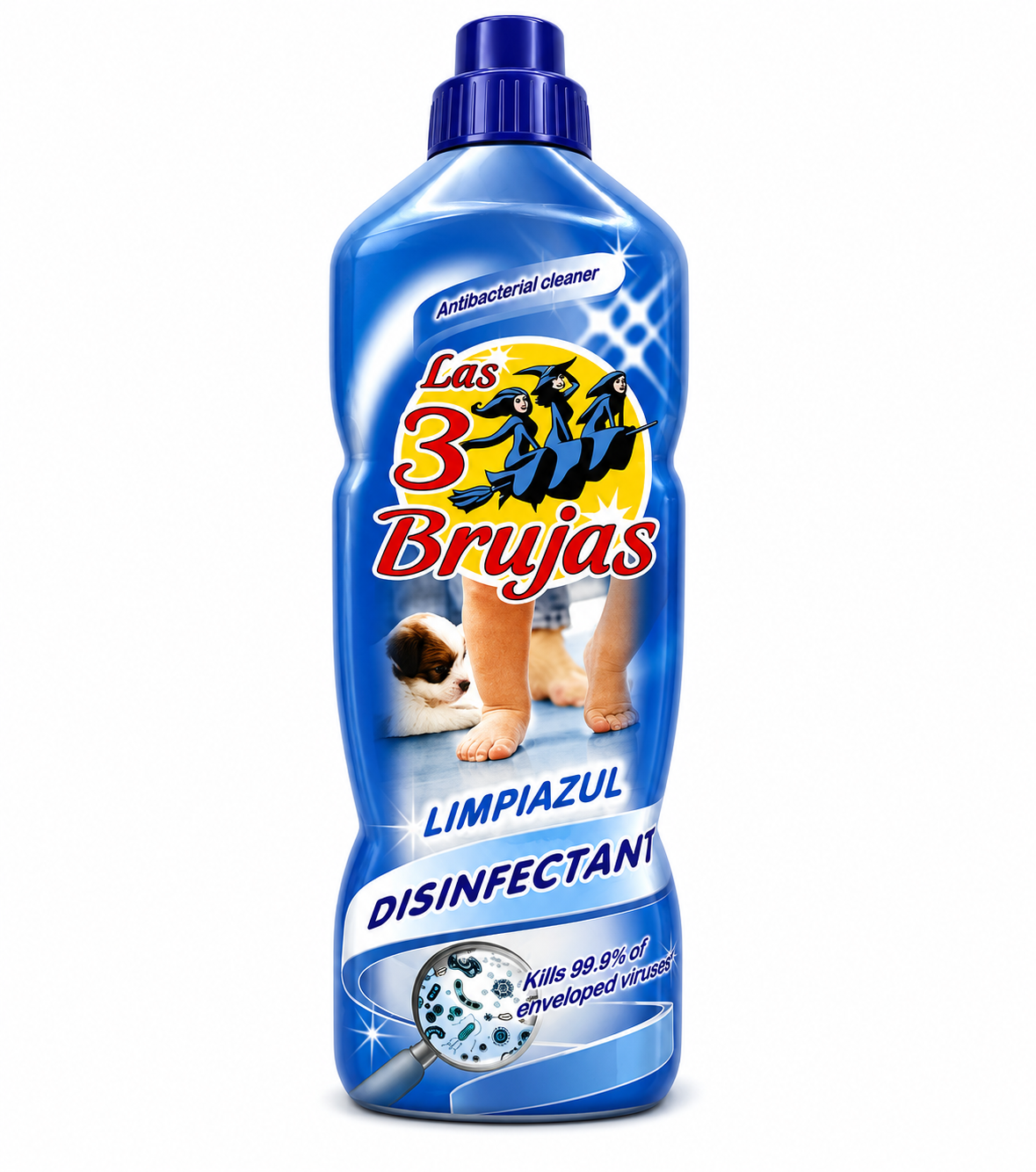 3 Witches Spanish 1 x 1 Litre Bottles. Choose from Marble, Limpiazul Disinfectant or Wood.