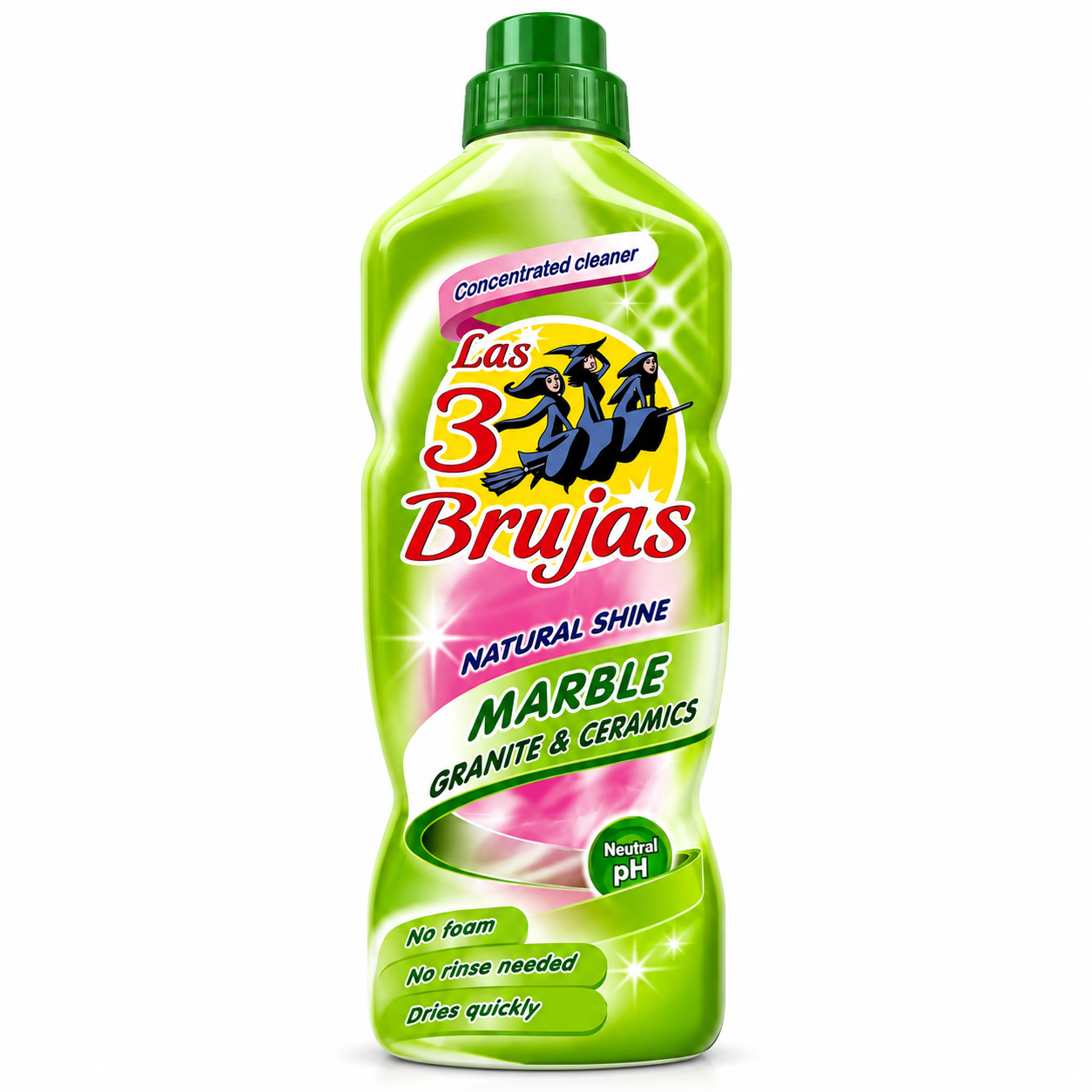 3 Witches Spanish 1 x 1 Litre Bottles. Choose from Marble, Limpiazul Disinfectant or Wood.