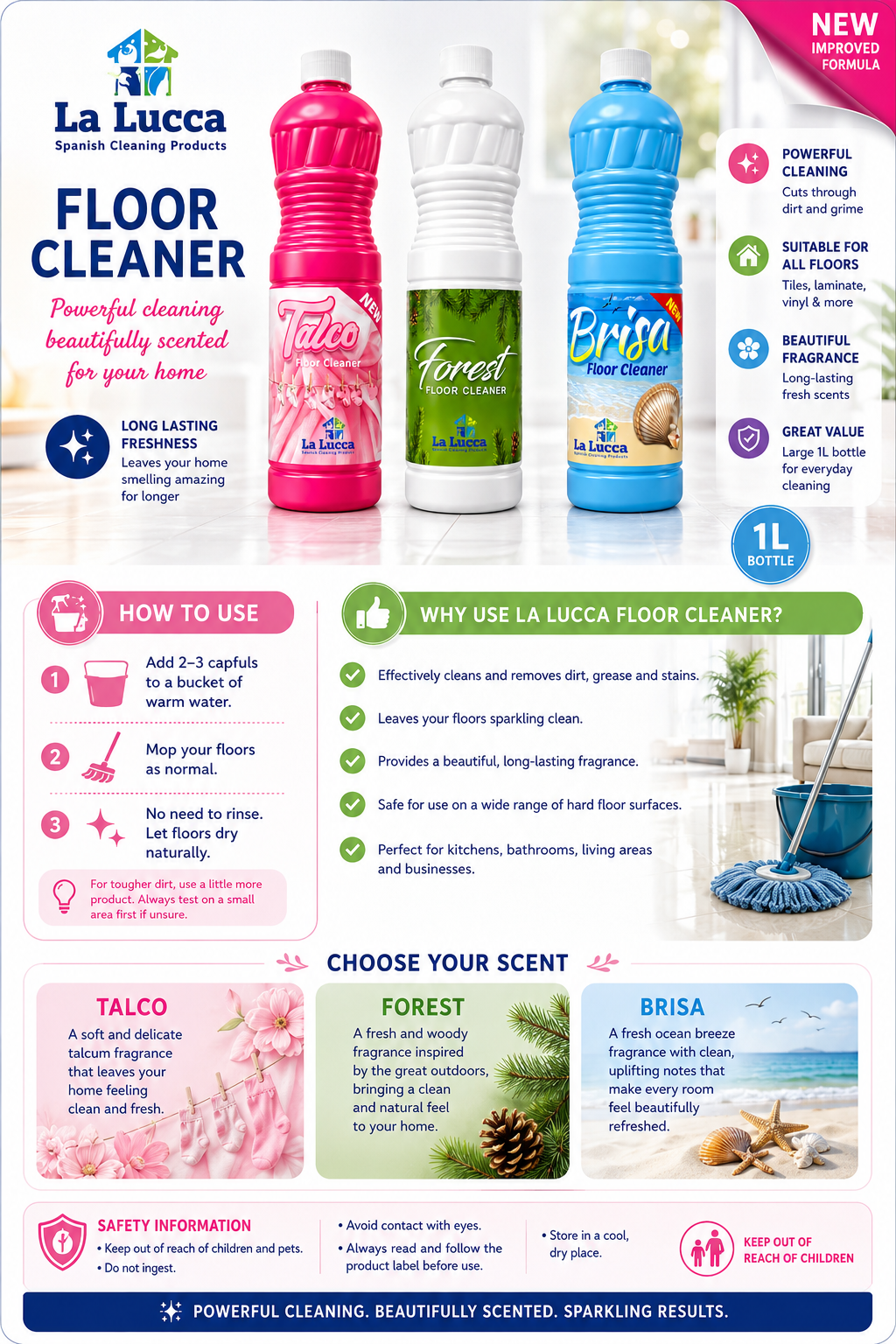 La Lucca Spanish Floor Cleaners