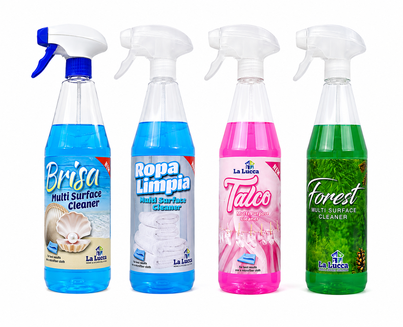 La Lucca Multi Surface Cleaner 1 x 750ml choose from Brisa, Ropa Limpia, Talco & Forest