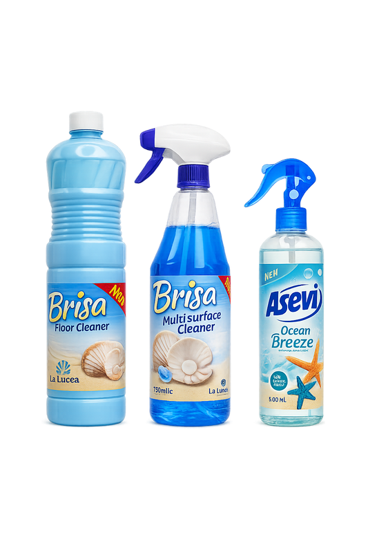 La Lucca & Asevi Spanish Brisa x 3 Items. Floor, Multi Surface, Air & Fabric Freshener Bundle