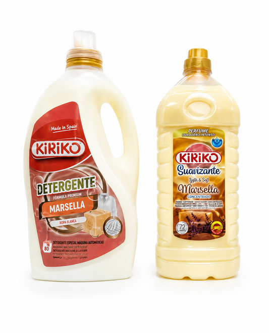 Kiriko Marsella Laundry Bundle – Detergent (80 Washes) & Fabric Softener (72 Washes)