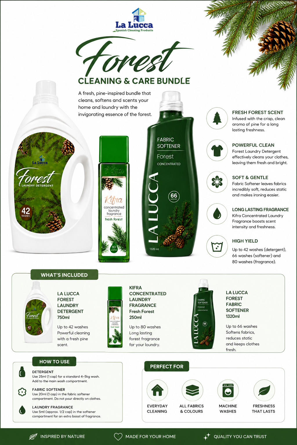 Forest Laundry Bundle x 3 items