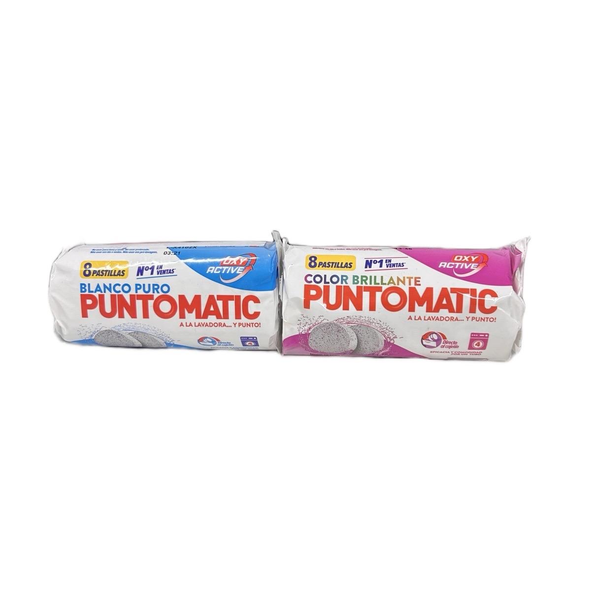 Puntomatic Laundry Tablet Bundle for Colour & White Laundry Stain Remover & Booster with Fresh Scent