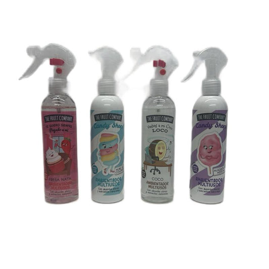 The Fruit Company Air & Fabric Fresheners - Choose Your Scent - 1 x 200ml Fragrance Spray - Non Aerosol - Strawberry, Cream, Candy, Marshmallow, Coconut - Safe for Kids & Pets