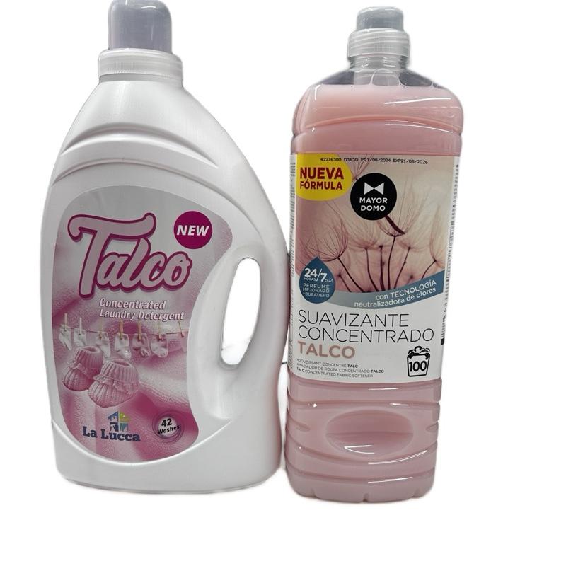 La Lucca Talco Detergent Bundle 42 Washes & Mayor Domo Talc Fabric Softener 100 Washes x 2 Items