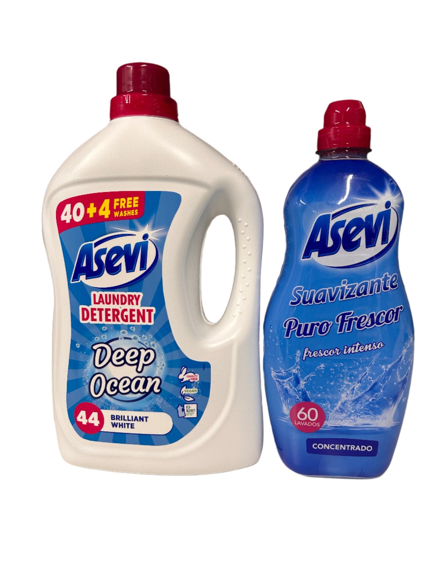 Asevi Deep Ocean Detergent & Puro Frescor Fabric Softener Bundle x 2 items